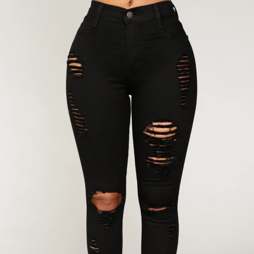 NWT- Black Skinny Jeans -Size 15 - Picture 5 of 14